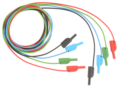 S 2009 Test lead set, 2 m, 4 pcs