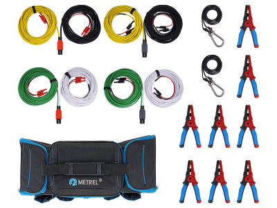 S 2126 10M Set of test leads with big Kelvin clamps 10 m
