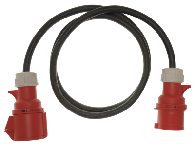 A 1376 3-phase adapter 16 A male / 16 A female, 5 pin, 2 m