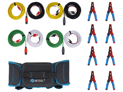 S 2126 5M Set of test leads with big Kelvin clamps 5 m