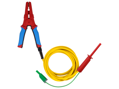 A 1823 RED 3M 10 kV Cable de prueba apantallado con pinza grande de alta tensión roja 