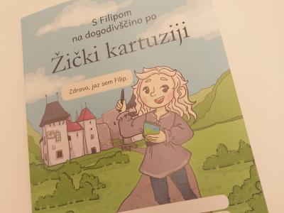 V knjižici so naloge za igrivo spoznavanje Žičke kartuzije. (Foto: TIC Slovenske Konjice)
