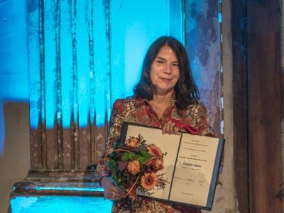 Cvetka Bevc se je letos razveselila nagrade Fanny Haussmann. (Foto: Bina Plaznik)