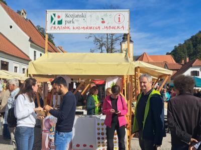 Lepo vreme je na Praznik kozjanskega jabolka v Podsredo privabilo več tisoč obiskovalcev iz vse Slovenije. (Foto: Radio Štajerski val)