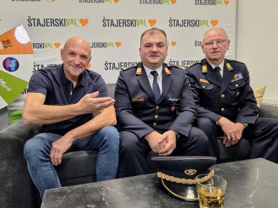 Ob jubileju sta nas obiskala predsednik in poveljnik šmarske gasilske zveze. (Foto: Štajerski val) 