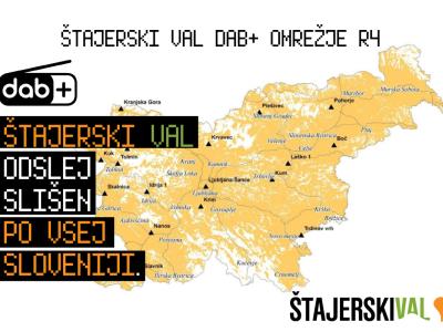 Štajerski val, radio mojega srca, lahko odslej slišite vsej Sloveniji, preko digitalnega sistema R 4. 