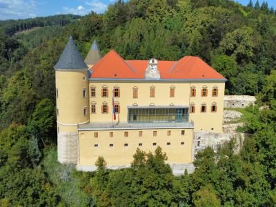 Grad ima novo, lepo zunanjo podobo, v notranjosti pa je še veliko prostora. Kmalu bo vsebino dobilo še sedem soban. (Foto: Visit Podčetrtek)