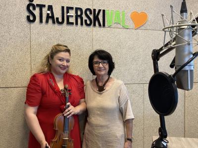 Celjanka Inga Ulokina je vrhunska violinistka ruskih korenin. (Foto: Štajerski val) 