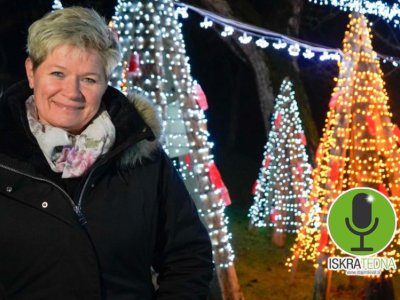 Iskro tedna je izrekla Klavdija Simler, ki na domačiji v Visočah na Planini pri Sevnici ustvarja Božično pravljico. (Foto: Črnolica TV)