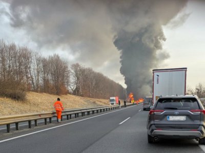 Štajerska avtocesta je bila na odseku Slovenske Konjice in Slovenska Bistrica jug več ur zaprta v obe smeri. (Foto: Štajerski val)