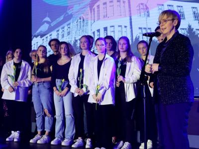 Predsednica si je ogledala premiero muzikala Odraščanje (Foto: Daniel Novakovič/STA)