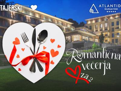 Podari sebi in ljubljeni osebi romantično kulinarično razvajanje za 2 v A la carte Restavraciji Atlantida Boutique hotela v Rogaški Slatini.