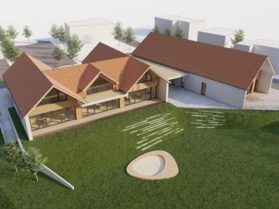 Takšen bo novi vrtec na Ponikvi pri Žalcu, ki je dobil sofinanciranje in ki ga že gradijo. (Foto: Misel d. o. o.) 