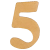 Kartonska številka, 5, 40 x 1 mm