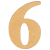 Kartonska številka, 6, 40 x 1 mm