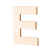 Lesena črka, E, 80 x 5 mm