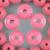Lesene kroglice, Ø10 mm, svetlo rožnate, 53 kosov