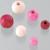Lesene perle, rožnate, mešane, 25 g