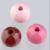 Lesene perle TiT, 10 mm, rožnate, mešane, 69 kosov