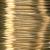 Obarvana žica, Ø0.5 mm, 25 m, zlata