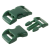 Plastična zaponka, 20 mm, temno zelena, 1 kos