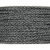 Pletena vrvica, 4 mm, siva / črna, 1 m