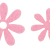 Rožica iz filca, Ø22 - 28 mm, rožnata, 1 kos