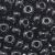 Steklene perle O, 17 g, Ø5,5 mm, črne