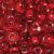 Steklene perle S, 17 g, Ø5,5 mm, temno rdeče