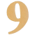 Kartonska številka, 9, 40 x 1 mm