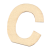 Lesena črka, C, 40 x 2 mm