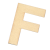 Lesena črka, F, 40 x 2 mm