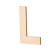 Lesena črka, L, 80 x 5 mm