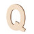 Lesena črka, Q, 80 x 5 mm