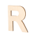 Lesena črka, R, 80 x 5 mm