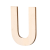 Lesena črka, U, 80 x 5 mm