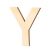 Lesena črka, Y, 80 x 5 mm