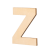 Lesena črka, Z, 80 x 5 mm