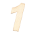 Lesena številka, 1, 40 x 2 mm