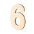 Lesena številka, 6, 80 x 5 mm