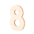 Lesena številka, 8, 80 x 5 mm