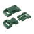 Plastična zaponka, 14 mm, temno zelena, 1 kos