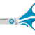 Škarje WEDO, Cut-it, 13 cm, modre / bele