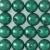 Voščene perle, Ø6 mm, zelene, 60 perl