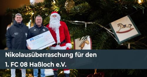Nikolausüberraschung für den 1. FC 08 Haßloch e.V.