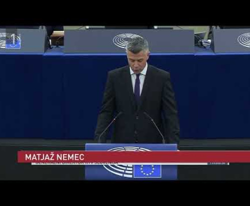 TV Slovenija - prispevek v Odmevih o nagovoru Matjaža Nemca (S&D/SD) glede stanja RTV SLO