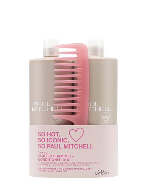 Komplet šampona za nježno čišćenje kose i regeneratora bez ispiranja + češalj