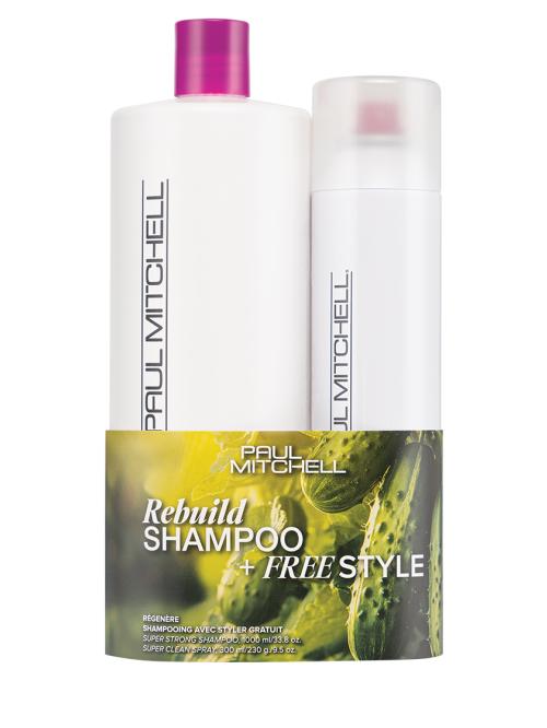 Komplet šampona za obnovo las in sprej za lase Paul Mitchell