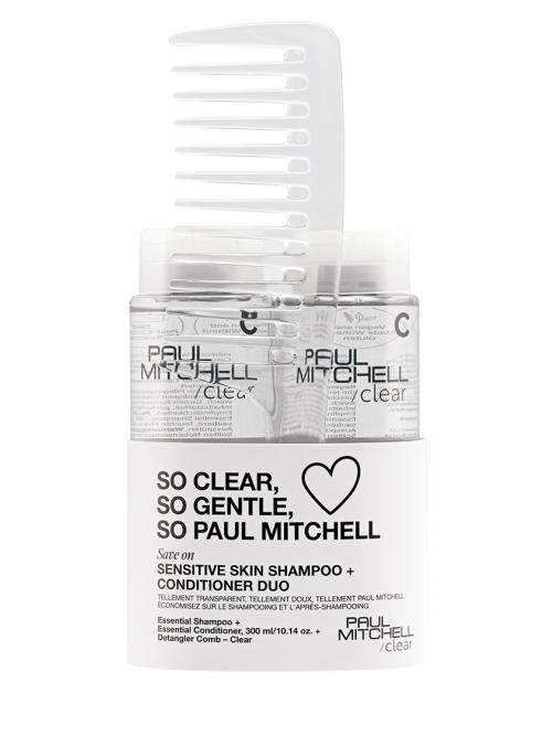 Komplet šampona in balzama za občutljivo lasišče + glavnik