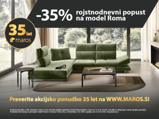 35% ROJSTNODNEVNI POPUST